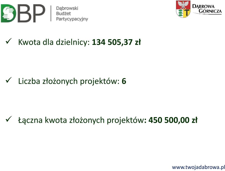 projektów: 6 Łączna kwota