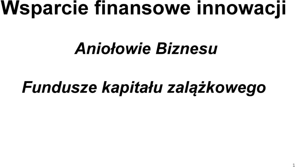 Biznesu Fundusze