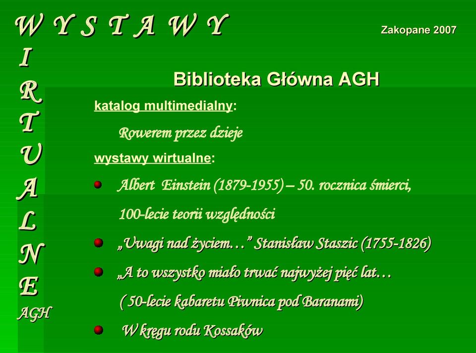 rocznica śmierci, 100-lecie teorii względności wagi nad życiem Stanisław
