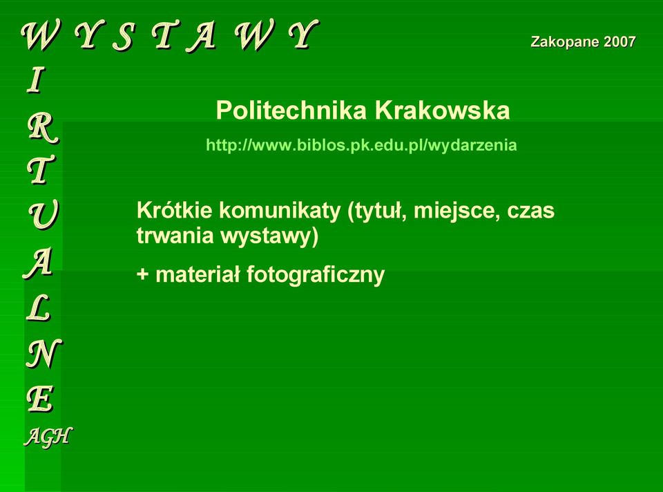 pl/wydarzenia Krótkie komunikaty
