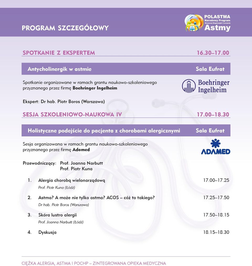 Piotr Boros (Warszawa) SESJA SZKOLENIOWO-NAUKOWA IV 17.00 18.