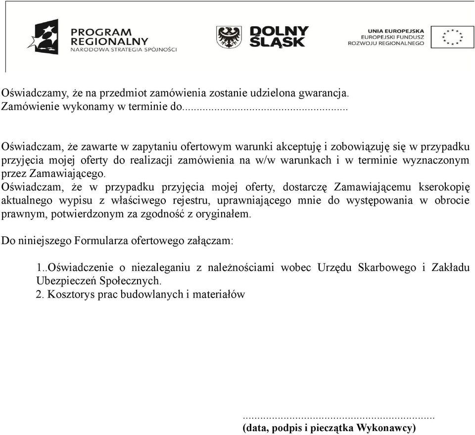 Zamawiającego.