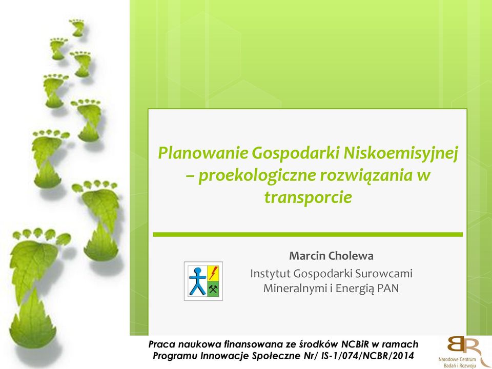 Surowcami Mineralnymi i Energią PAN Praca naukowa finansowana
