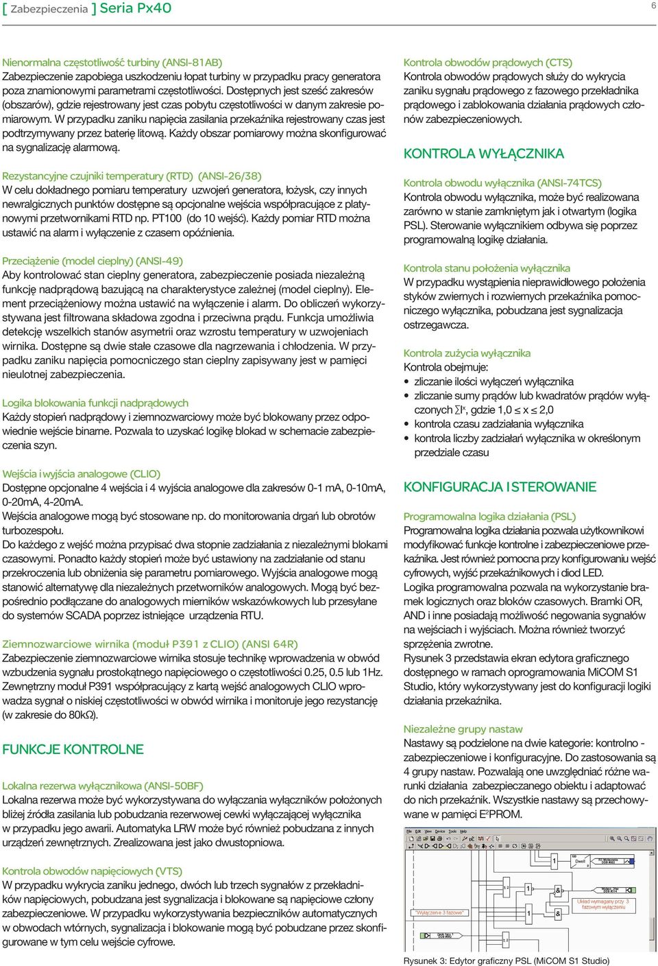 W przypadku zaniku napięcia zasilania przekaźnika rejestrowany czas jest podtrzymywany przez baterię litową. Każdy obszar pomiarowy można skonfigurować na sygnalizację alarmową.