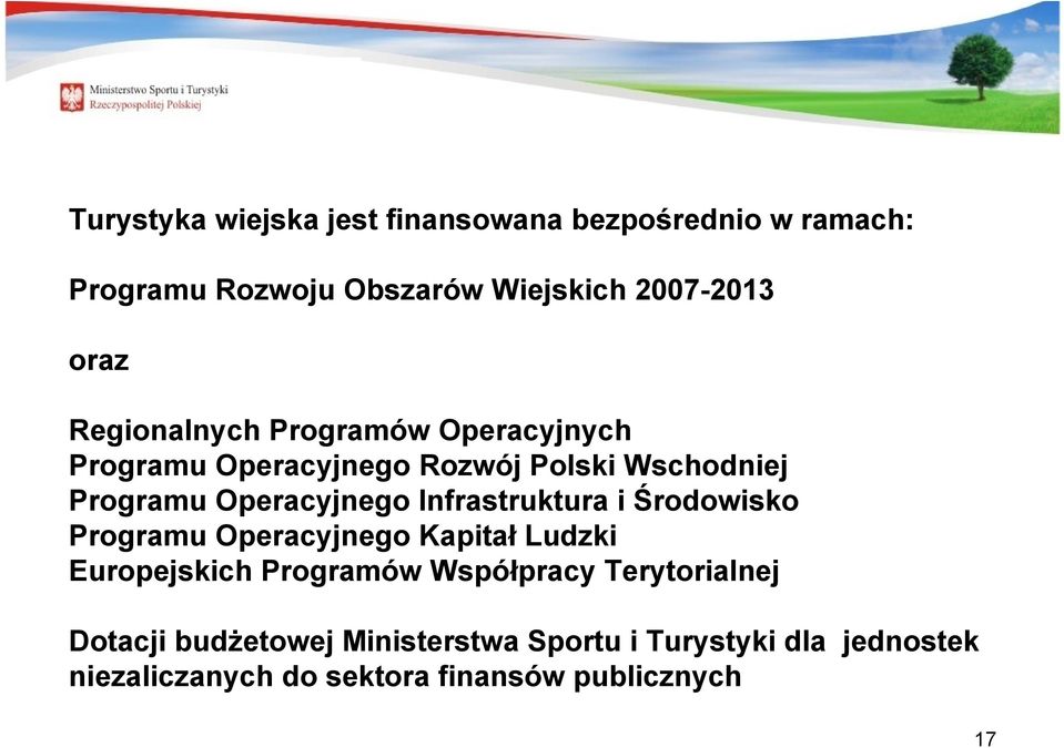 Infrastruktura i Środowisko Programu Operacyjnego Kapitał Ludzki Europejskich Programów Współpracy