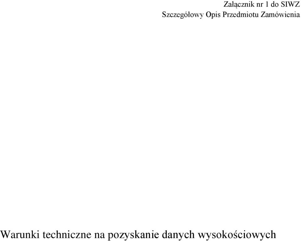 Zamówienia Warunki