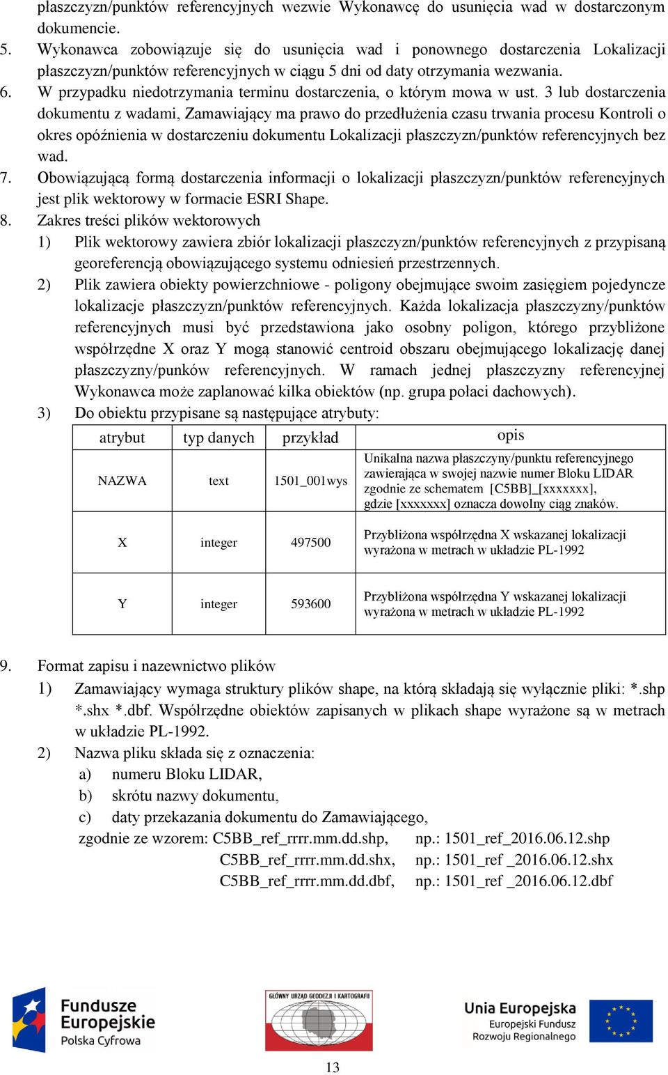 W przypadku niedotrzymania terminu dostarczenia, o którym mowa w ust.