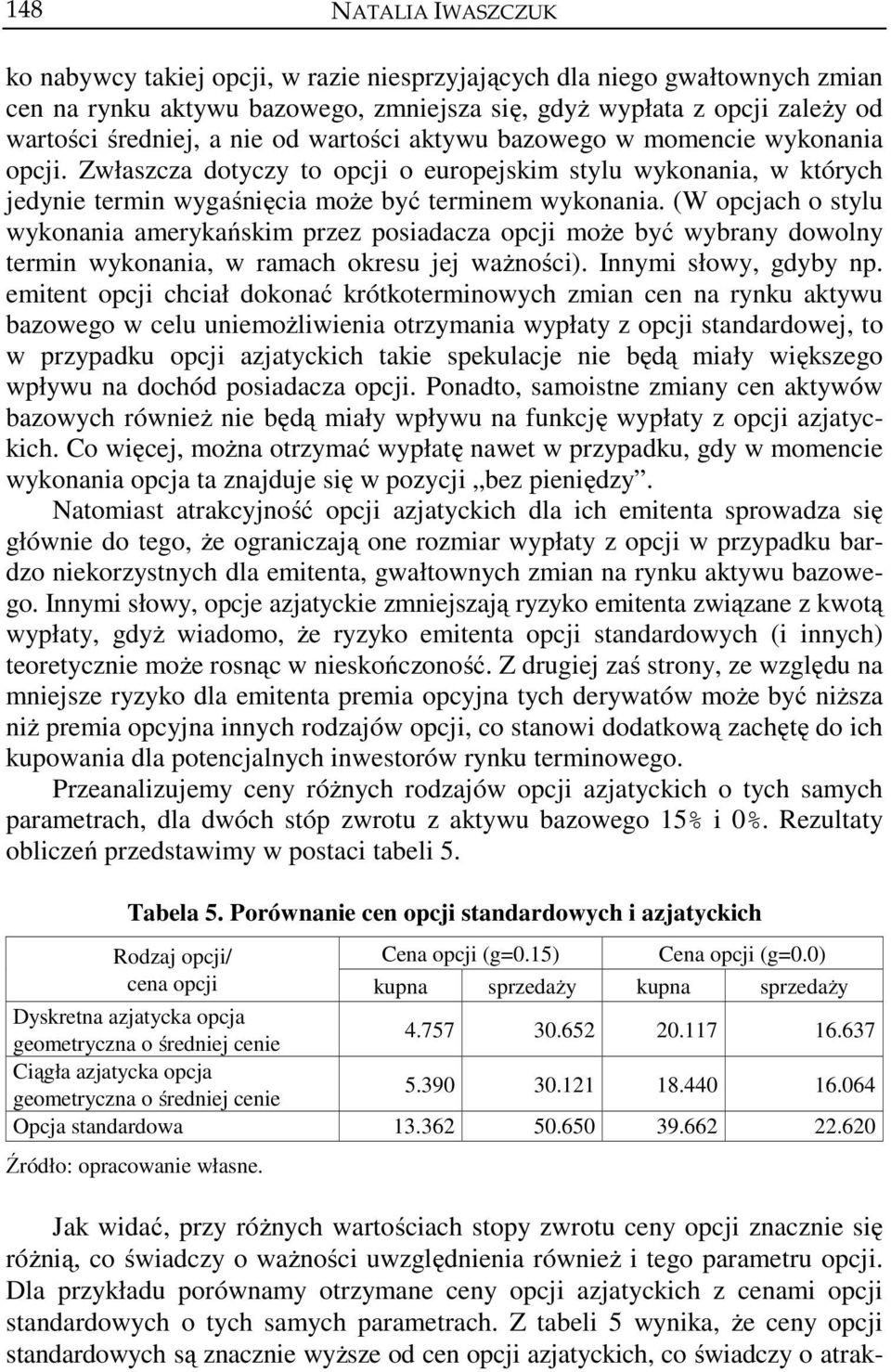 (W opcjach o stylu wykonania amerykańskim przez posiadacza opcji może być wybrany dowolny termin wykonania, w ramach okresu jej ważności). Innymi słowy, gdyby np.