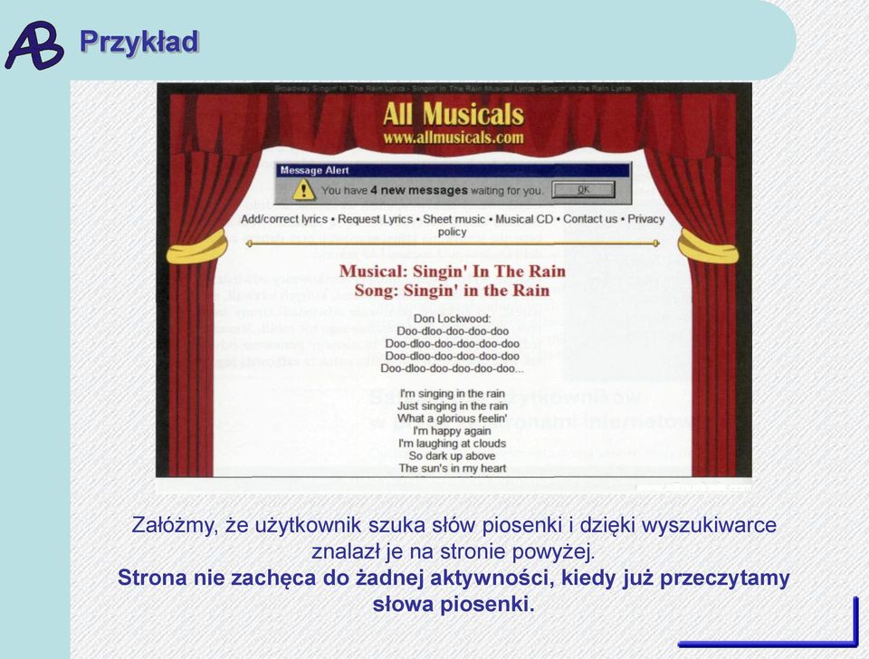 stronie powyżej.