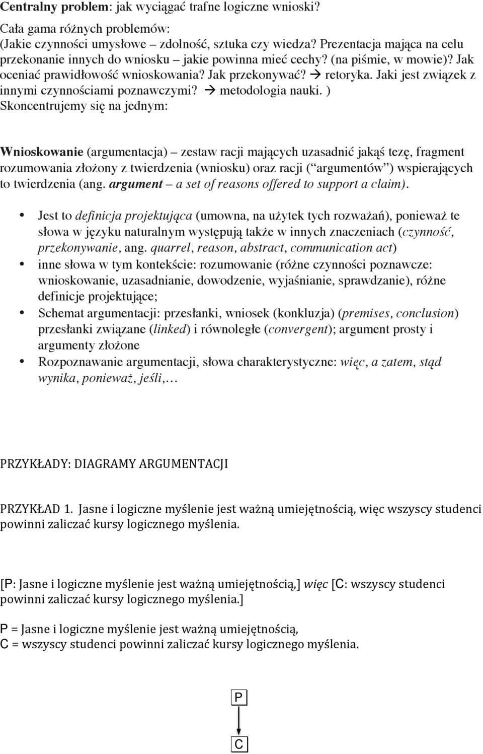 Jaki jest związek z innymi czynnościami poznawczymi? à metodologia nauki.
