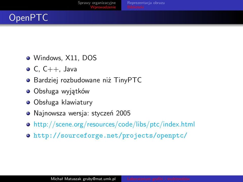 wersja: styczeń 2005 http://scene.