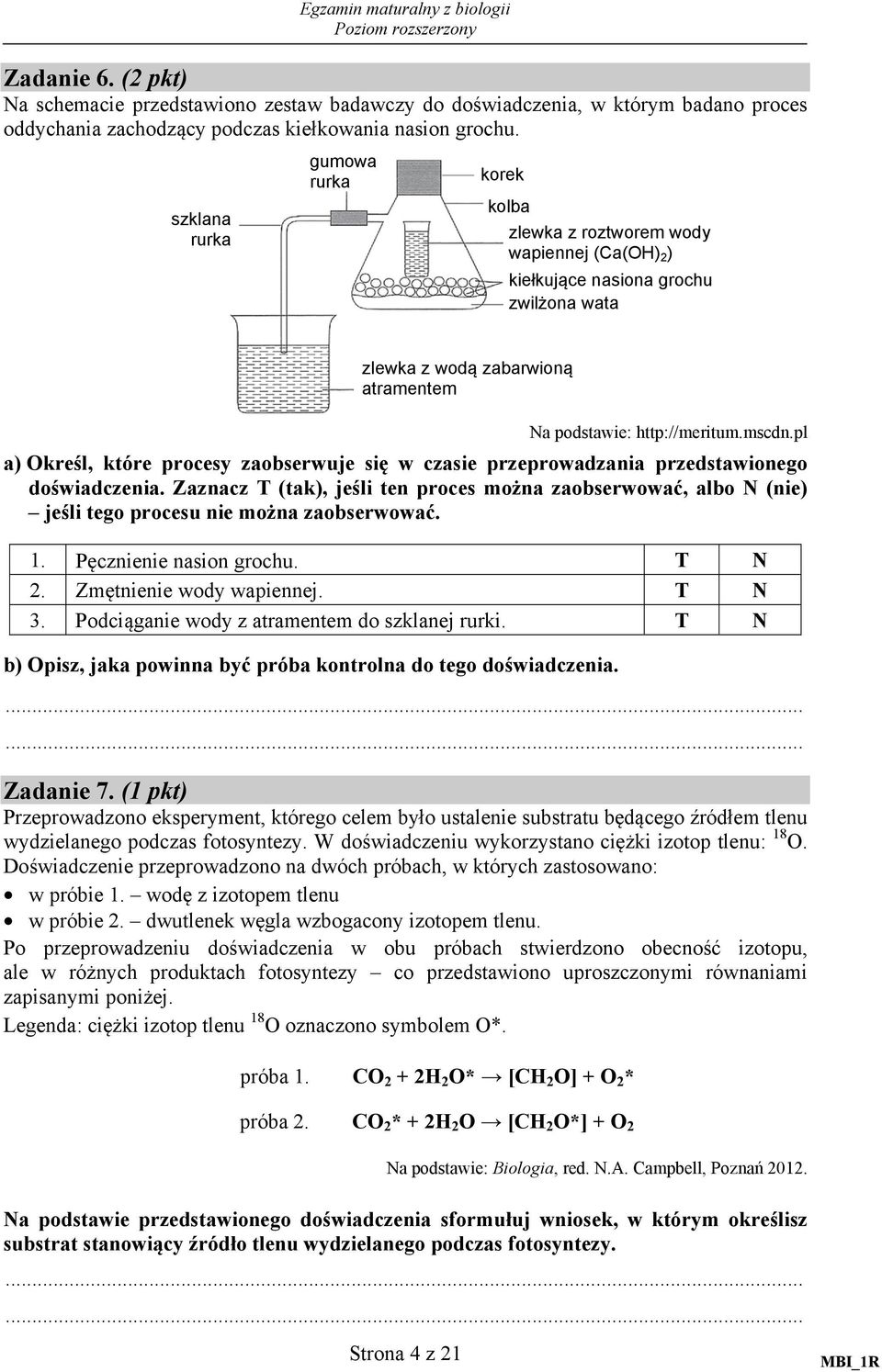 pl a) Określ, które procesy zaobserwuje się w czasie przeprowadzania przedstawionego doświadczenia.
