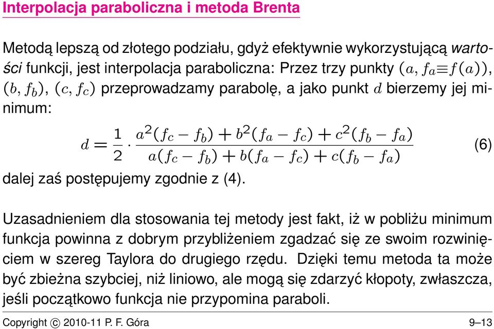 postępujemy zgodnie z (4).