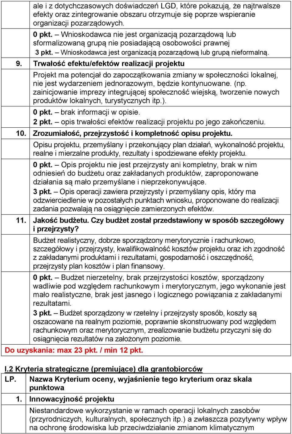 Trwałość efektu/efektów realizacji projektu Projekt ma potencjał do zapoczątkowania zmiany w społeczności lokalnej, nie jest wydarzeniem jednorazowym, będzie kontynuowane. (np.