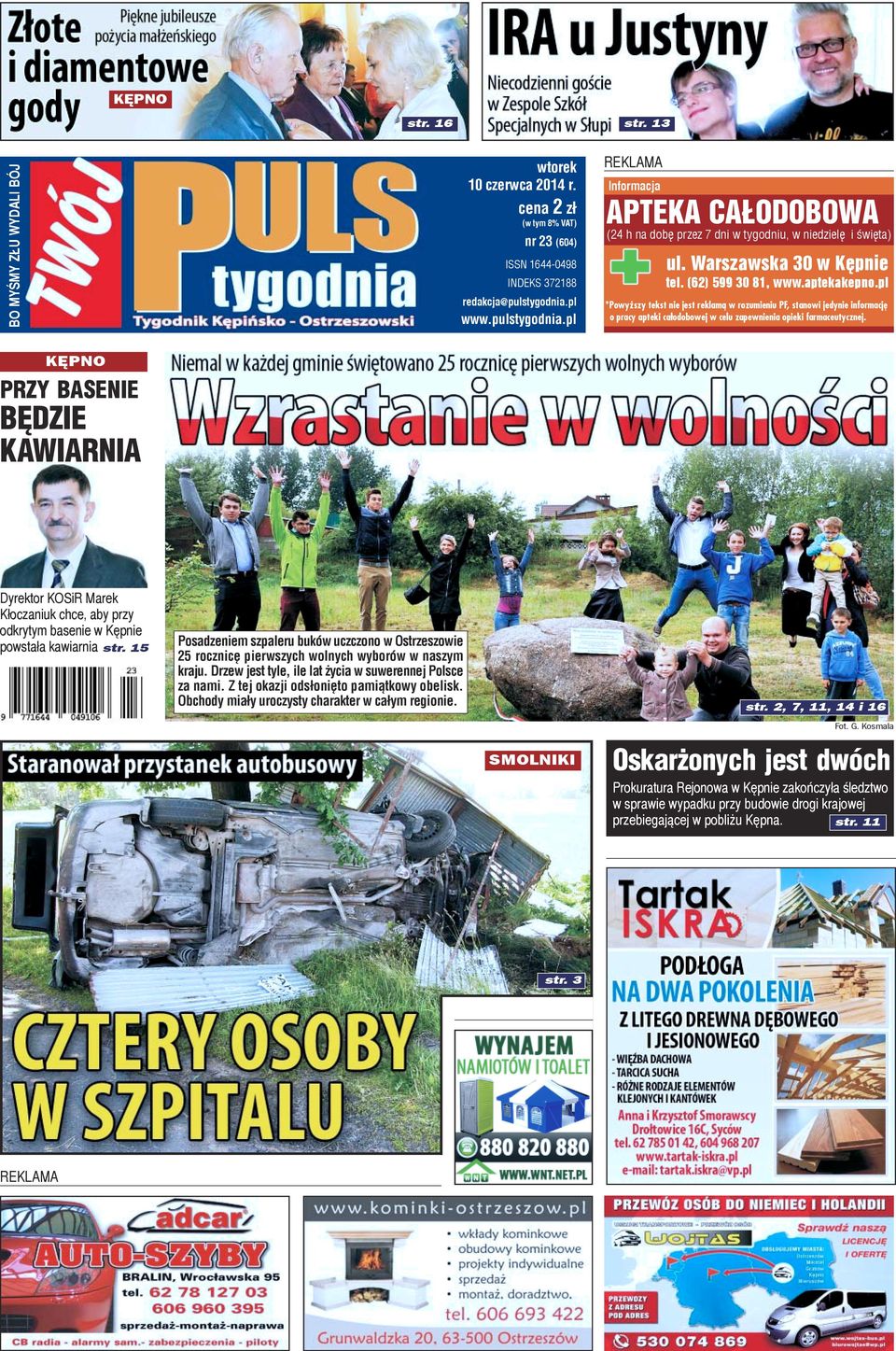 pl *Powy szy tekst nie jest reklam¹ w rozumieniu PF, stanowi jedynie informacjê o pracy apteki ca³odobowej w celu zapewnienia opieki farmaceutycznej.