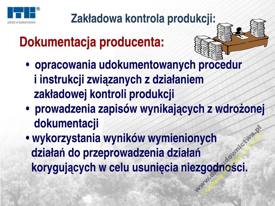 produkcji prowadzenia zapisów wynikających z wdrożonej dokumentacji wykorzystania