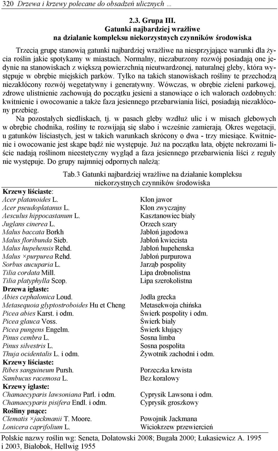 w miastach. Normalny, niezaburzony rozwój posiadają one jedynie na stanowiskach z większą powierzchnią nieutwardzonej, naturalnej gleby, która występuje w obrębie miejskich parków.