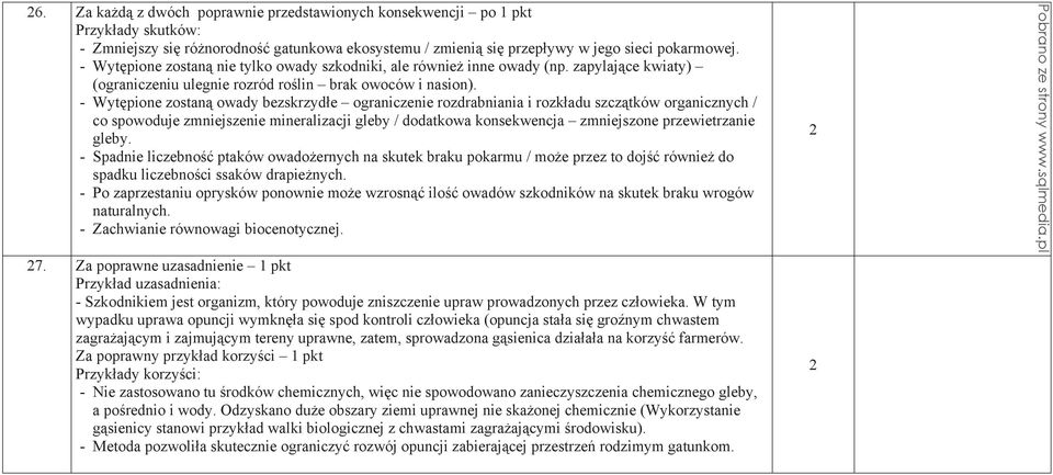 - Wyt pione zostan owady bezskrzyd e ograniczenie rozdrabniania i rozk adu szcz tków organicznych / co spowoduje zmniejszenie mineralizacji gleby / dodatkowa konsekwencja zmniejszone przewietrzanie