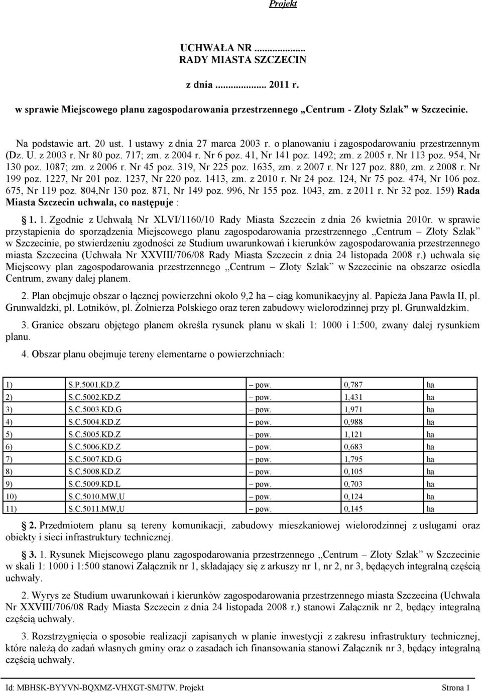 954, Nr 130 poz. 1087; zm. z 2006 r. Nr 45 poz. 319, Nr 225 poz. 1635, zm. z 2007 r. Nr 127 poz. 880, zm. z 2008 r. Nr 199 poz. 1227, Nr 201 poz. 1237, Nr 220 poz. 1413, zm. z 2010 r. Nr 24 poz.