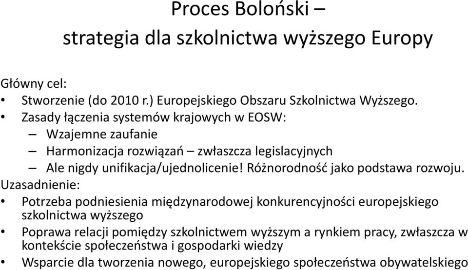 Różnorodność jako podstawa rozwoju.