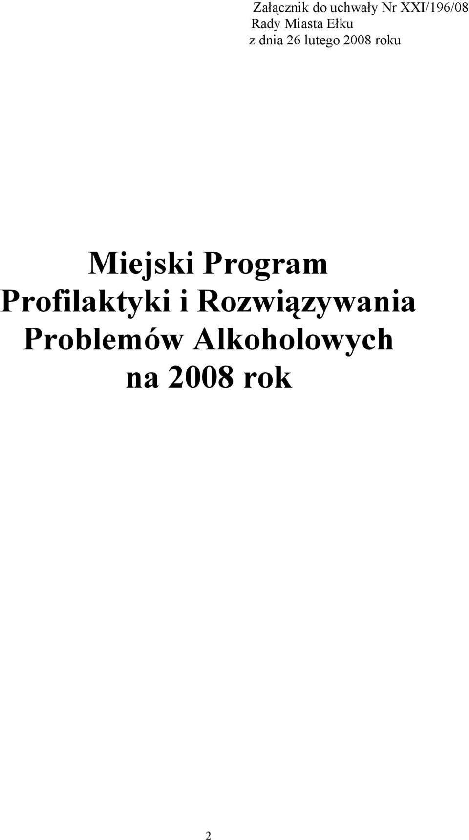 Miejski Program Profilaktyki i