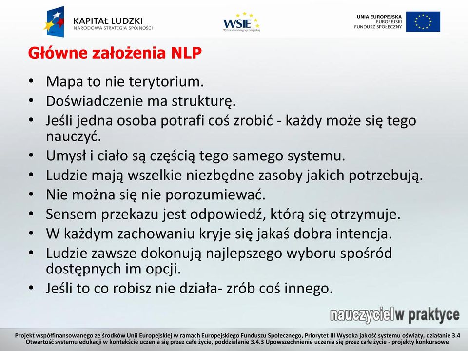 Ludzie mają wszelkie niezbędne zasoby jakich potrzebują. Nie można się nie porozumiewać.