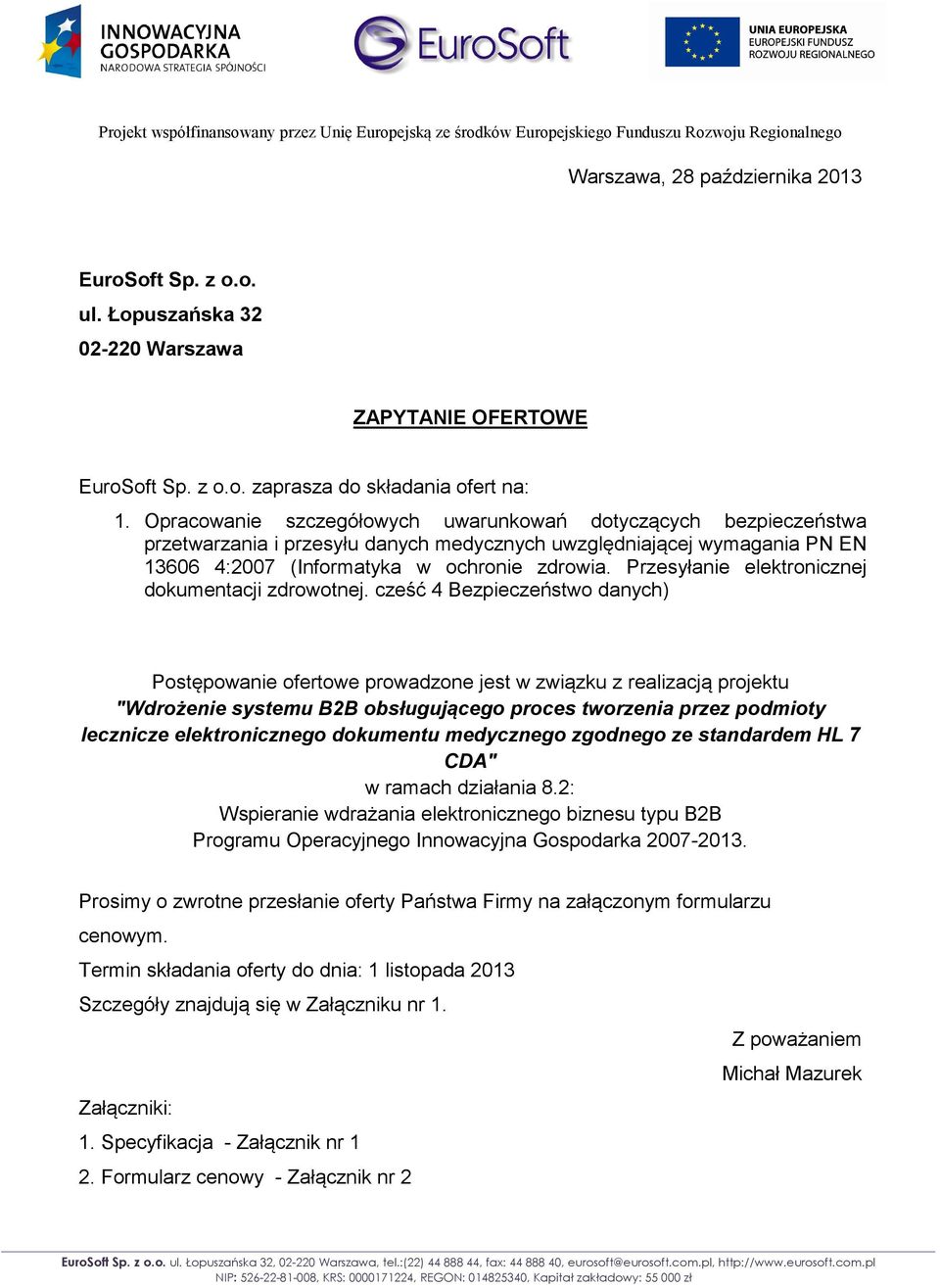 Przesyłanie elektronicznej dokumentacji zdrowotnej.