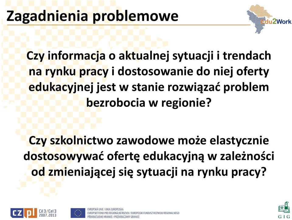 problem bezrobocia w regionie?