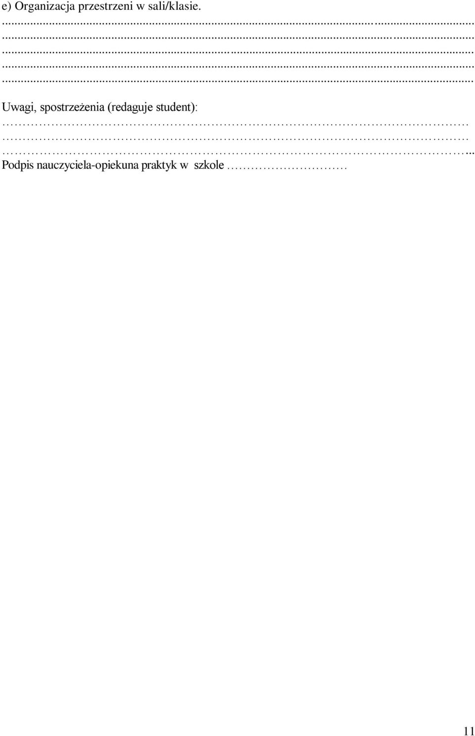 Uwagi, spostrzeżenia (redaguje