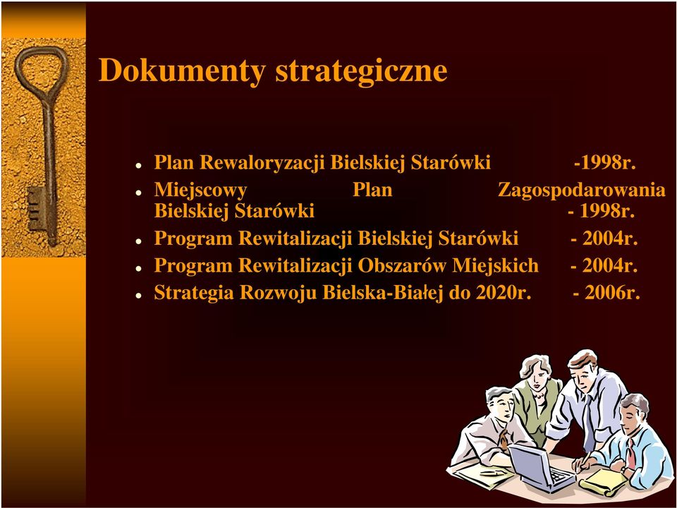 Program Rewitalizacji Bielskiej Starówki - 2004r.