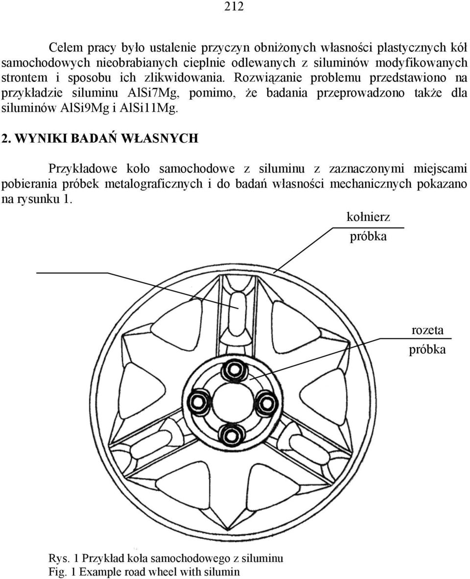 Rozwiązanie problemu przedstawiono na przykładzie siluminu AlSi7Mg, pomimo, że badania przeprowadzono także dla siluminów AlSi9Mg i AlSi11Mg. 2.