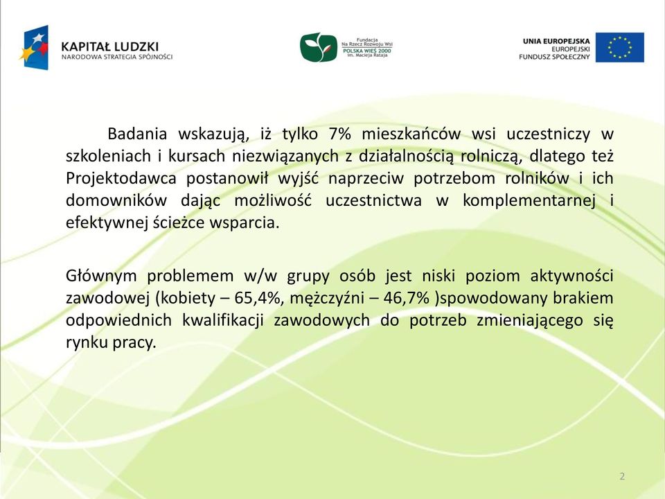 komplementarnej i efektywnej ścieżce wsparcia.