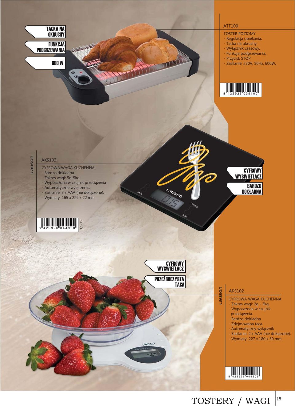 - Zasilanie: 3 x AAA (nie do czone). - Wymiary: 165 x 229 x 22 mm.