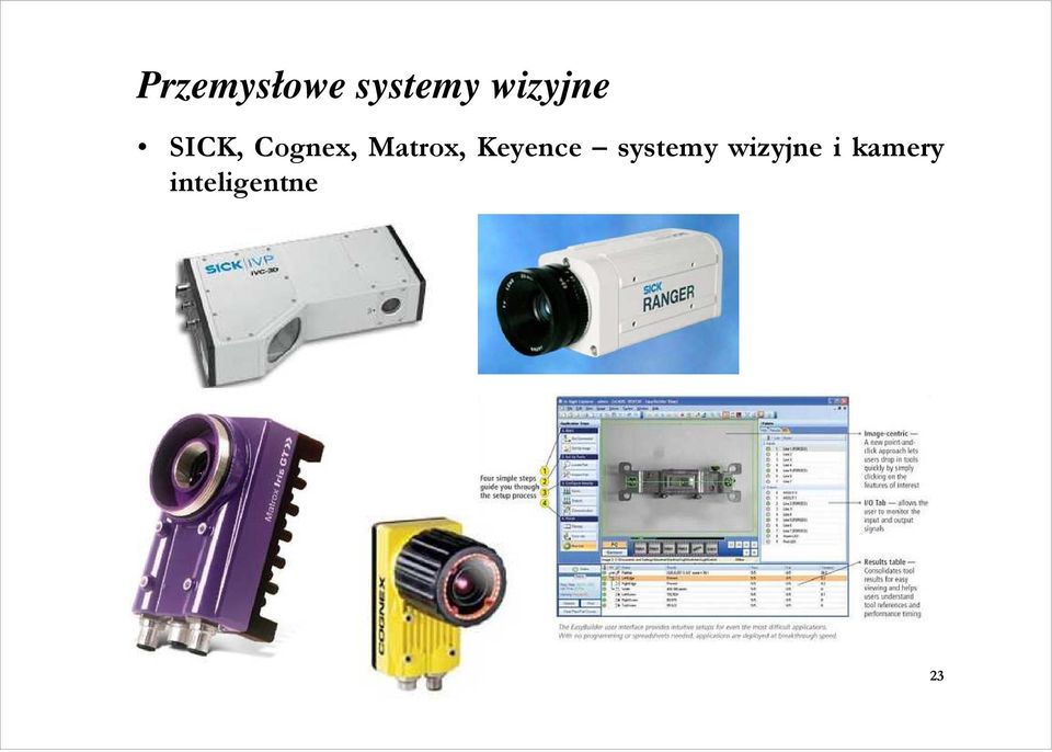 Matrox, Keyence systemy