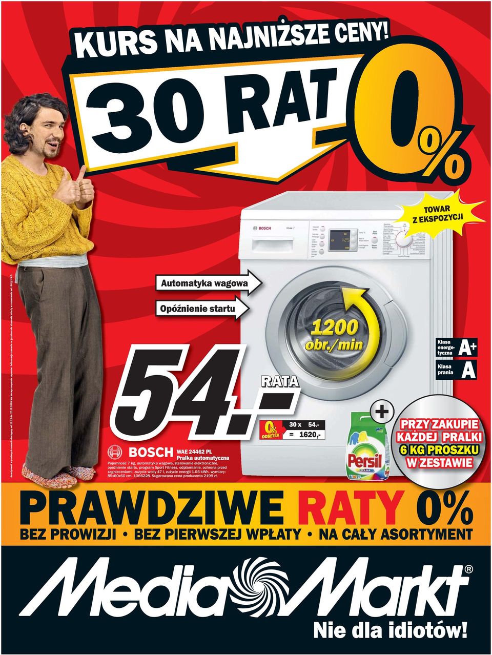 Automatyka wagowa Opóźnienie startu WAE 24462 PL Pralka automatyczna Pojemność 7 kg, automatyka wagowa, sterowanie elektroniczne, opóźnienie startu, program