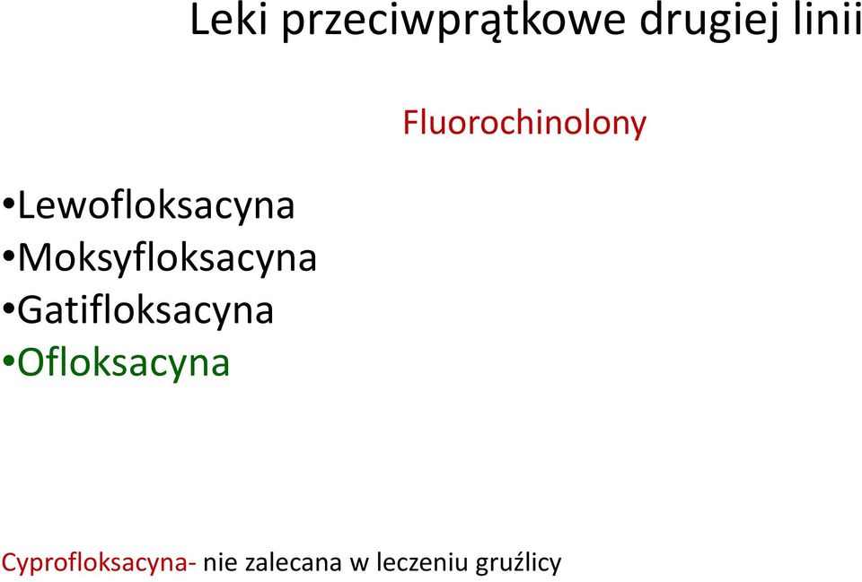 przeciwprątkowe drugiej linii