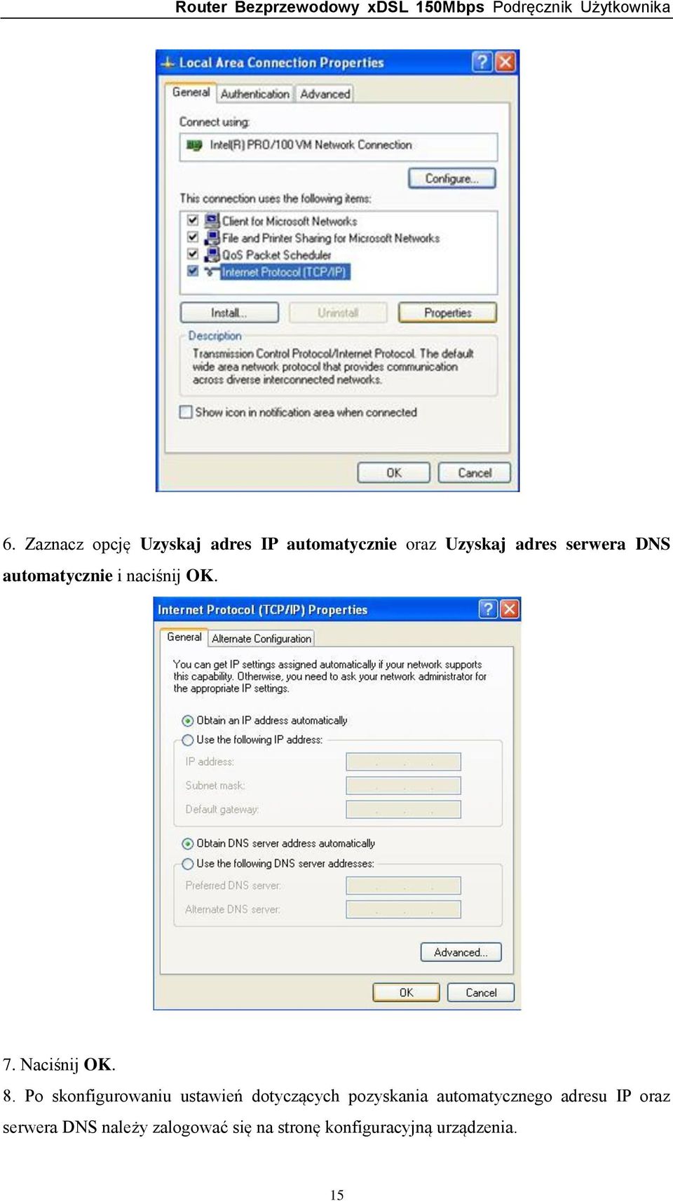 Po skonfigurowaniu ustawień dotyczących pozyskania automatycznego
