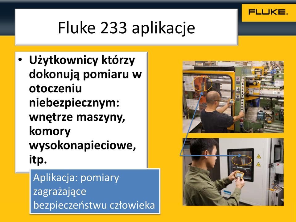 wnętrze maszyny, komory wysokonapieciowe, itp.