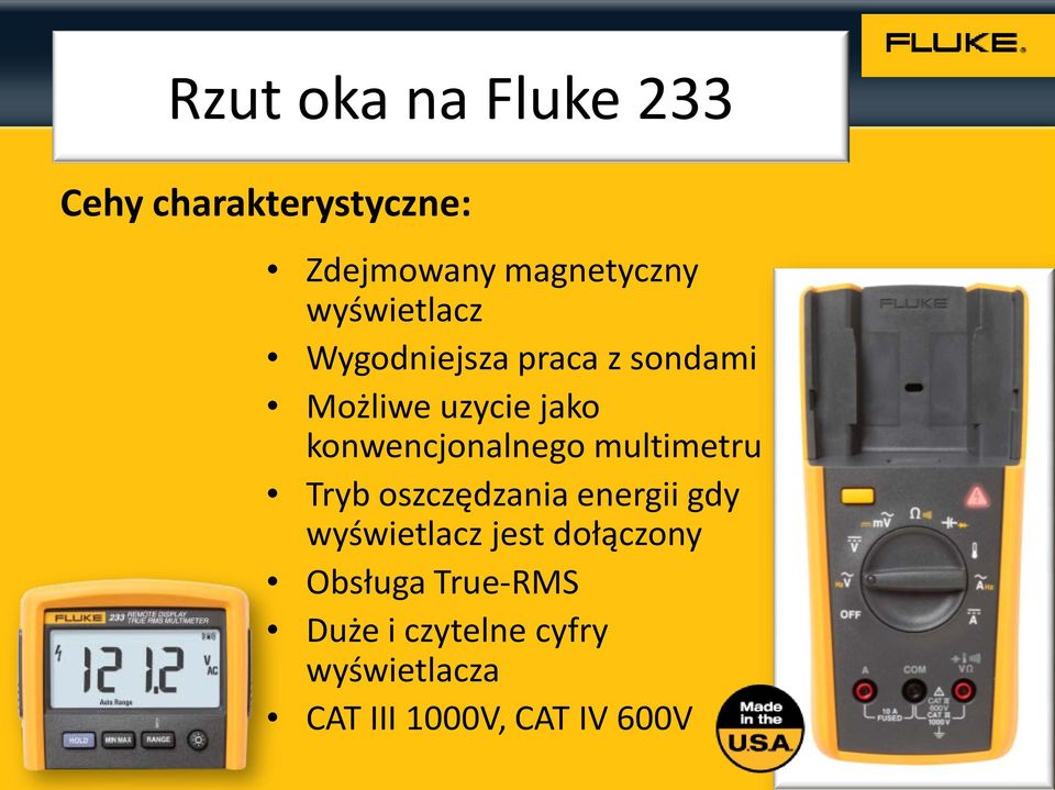 konwencjonalnego multimetru Tryb oszczędzania energii gdy wyświetlacz