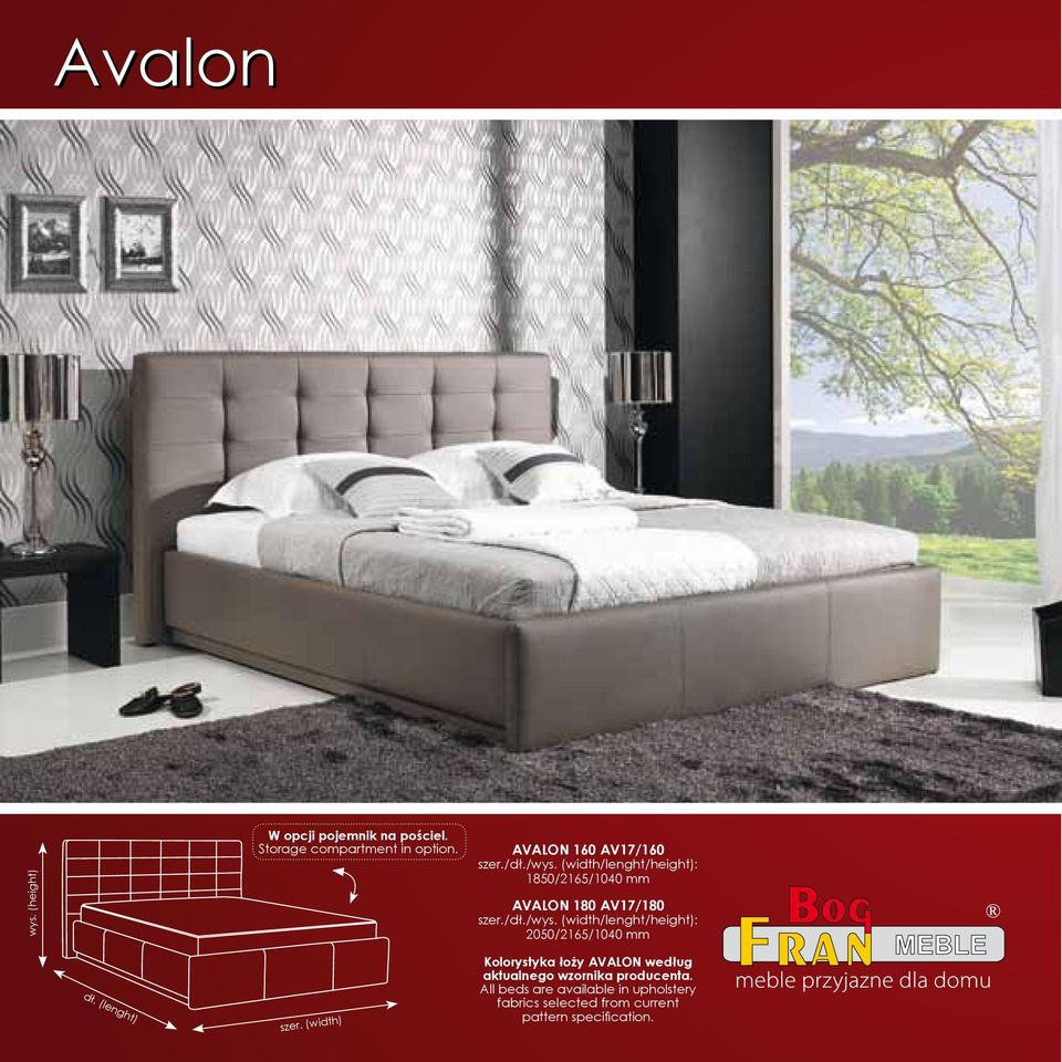 AVALON 160 AV17/160 1850/2165/1040 mm
