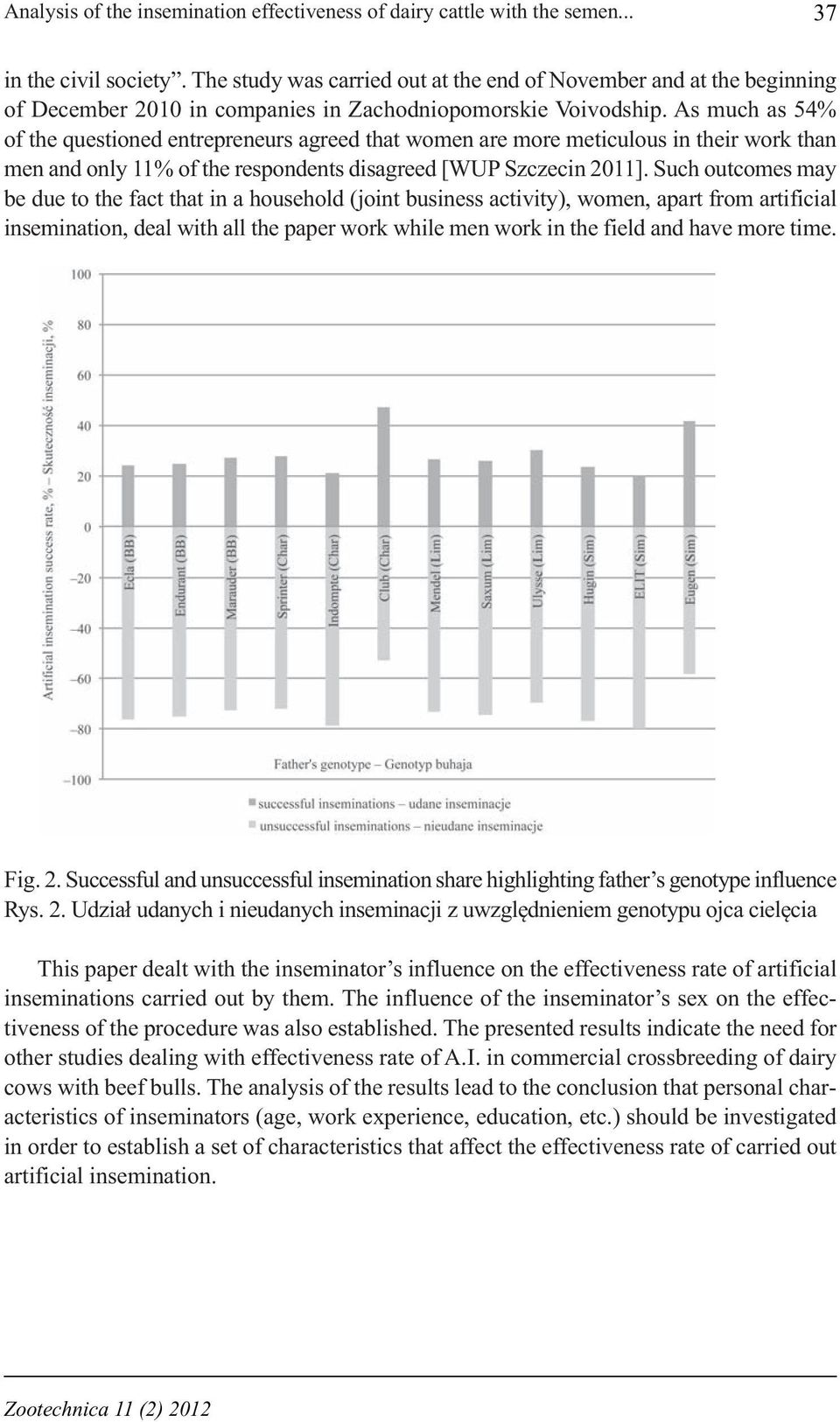 As much as 54% of the questioned entrepreneurs agreed that women are more meticulous in their work than men and only 11% of the respondents disagreed [WUP Szczecin 2011].