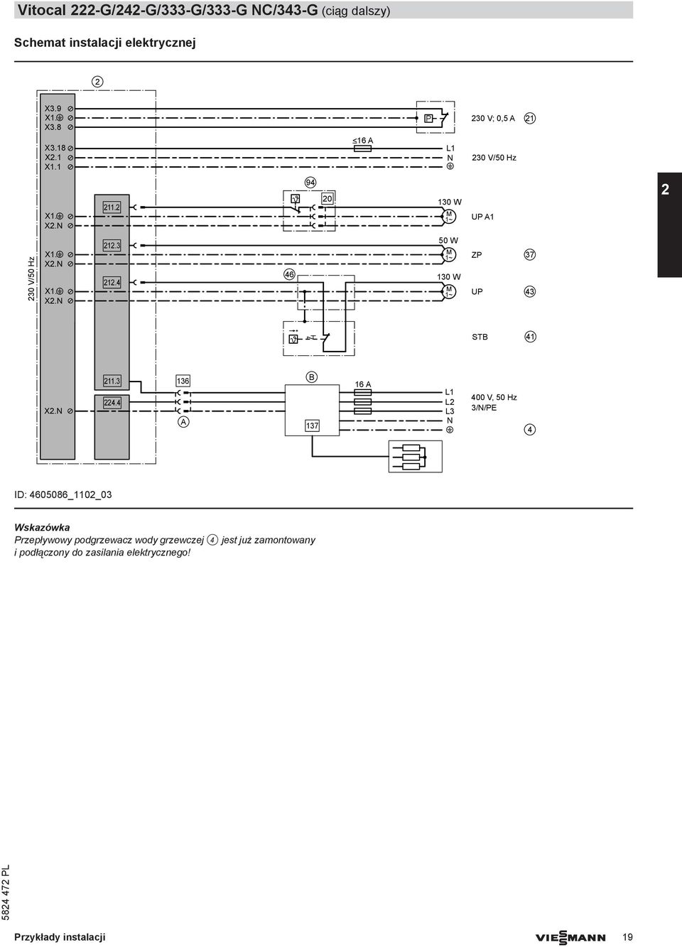 9 <6 A L 50 W ~ 0 V/50 Hz STB X.