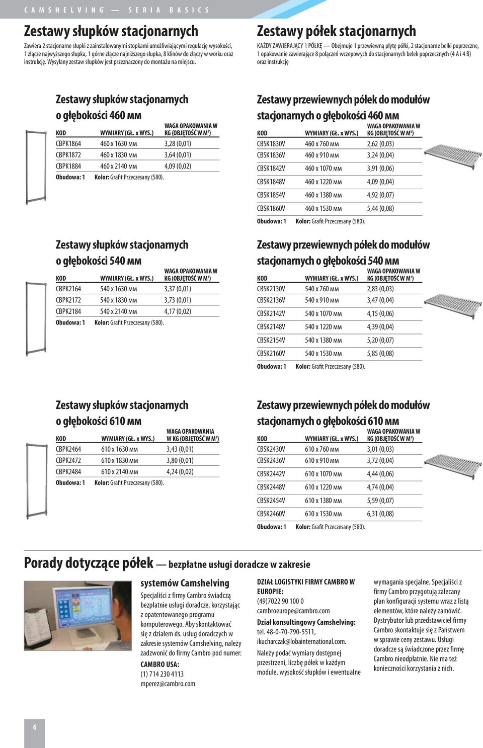 Zestawy półek stacjonarnych KAŻDY ZAWIERAJĄCY 1 PÓŁKĘ Obejmuje 1 przewiewną płytę półki, 2 stacjonarne belki poprzeczne, 1 opakowanie zawierające 8 połączeń wczepowych do stacjonarnych belek