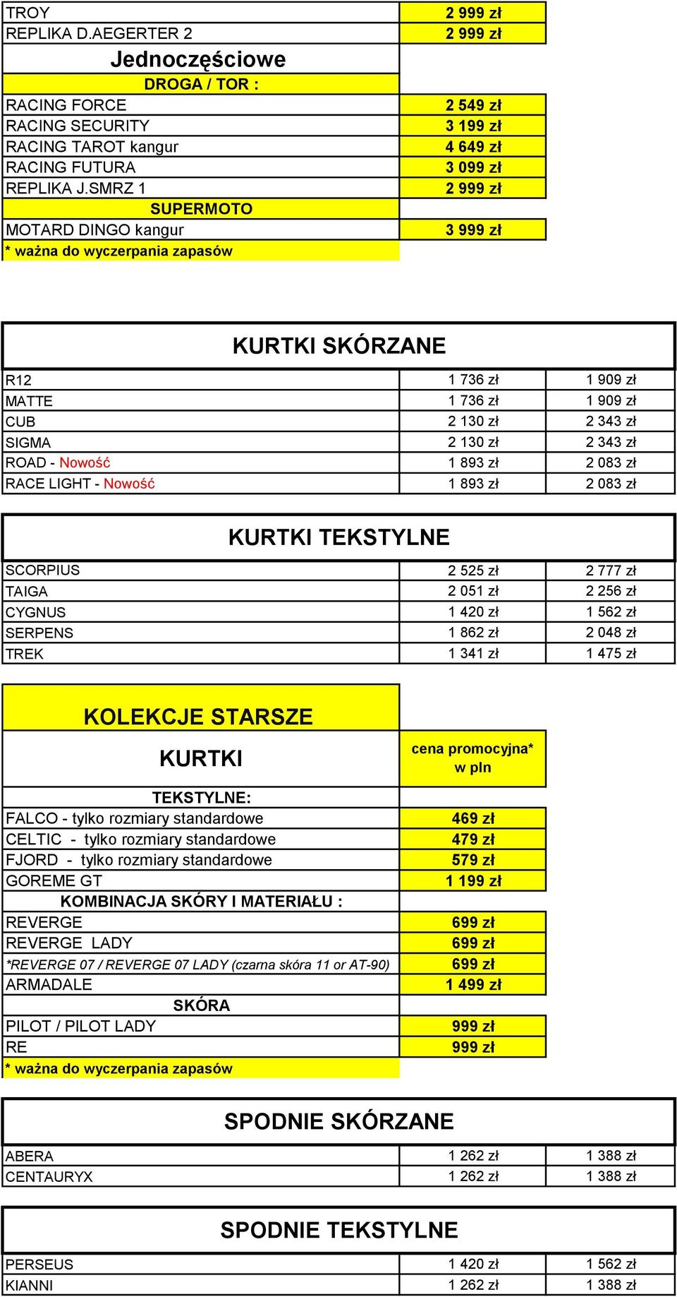 Nowość 1 893 zł 2 083 zł RACE LIGHT - Nowość 1 893 zł 2 083 zł KURTKI TEKSTYLNE SCORPIUS 2 525 zł 2 777 zł TAIGA 2 051 zł 2 256 zł CYGNUS 1 420 zł 1 562 zł SERPENS 1 862 zł 2 048 zł TREK 1 341 zł 1