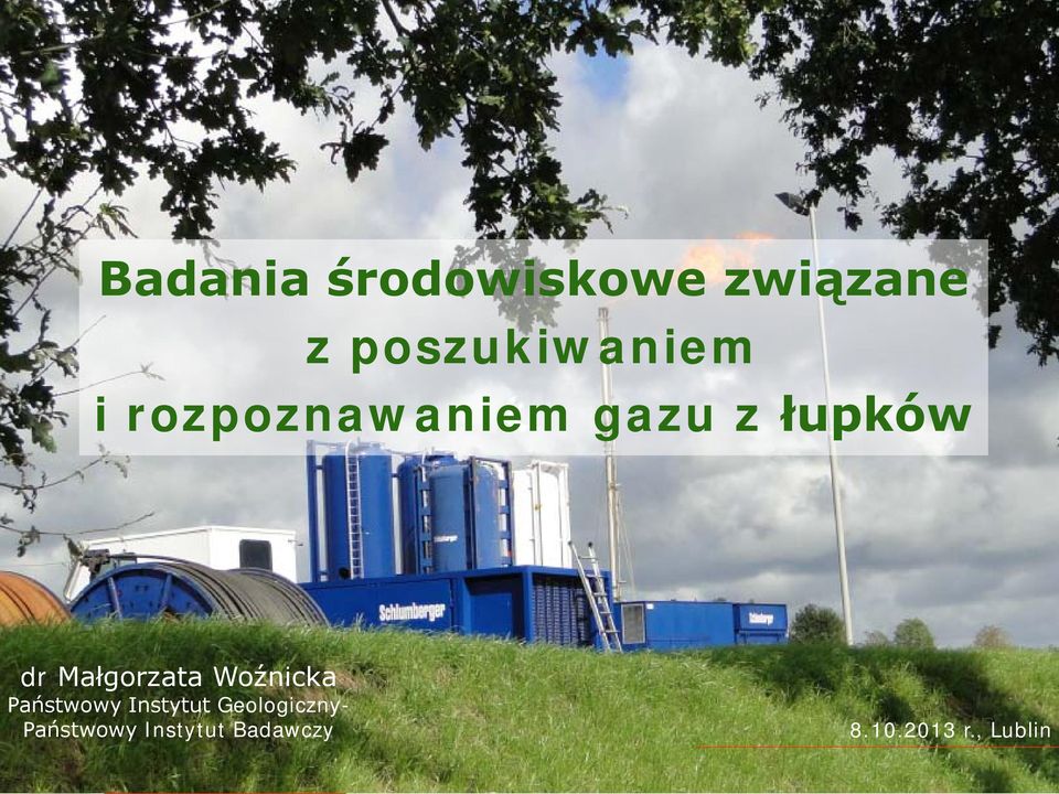 rozpoznawaniem gazu z łupków