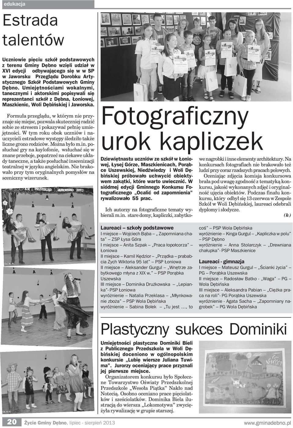 si spotkanie opatkowe dla osb samotnych i starszych z terenu naszej oraz Biadolinach Szlacheckich STACH-ROL z Woli Dbiskiej, Aktualnoci - Gmina Dbno
