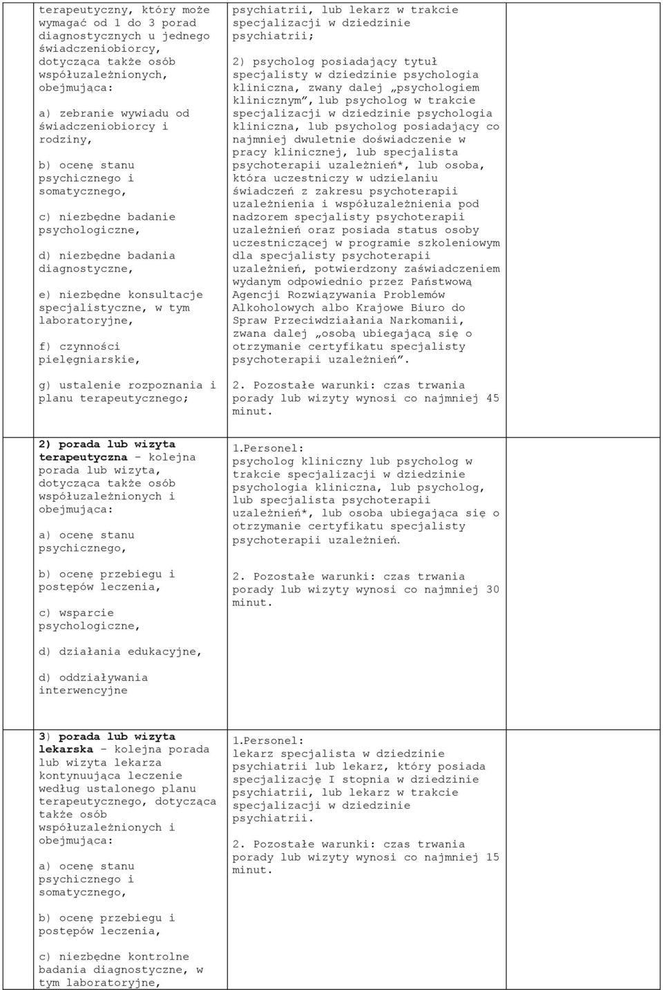 posiadający tytuł specjalisty w dziedzinie psychologia kliniczna, zwany dalej psychologiem klinicznym, lub psycholog w trakcie psychologia kliniczna, lub psycholog posiadający co najmniej dwuletnie
