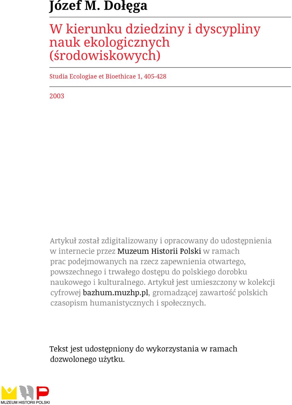 dyscypliny nauk ekologicznych