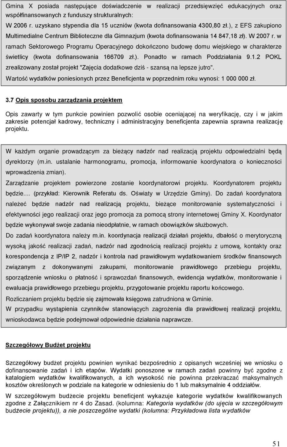w ramach Sektorowego Programu Operacyjnego dokończono budowę domu wiejskiego w charakterze świetlicy (kwota dofinansowania 16