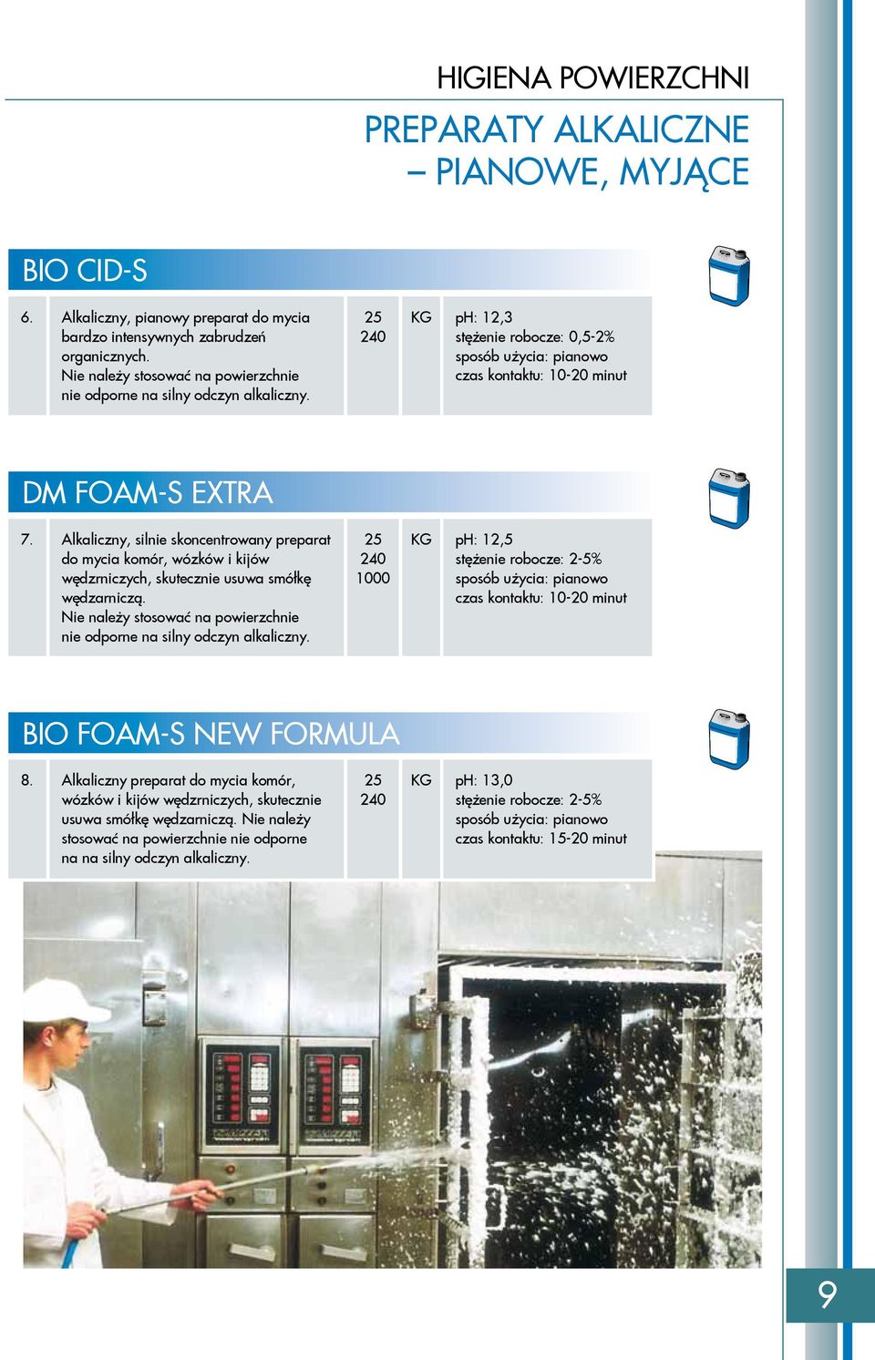 Alkaliczny, silnie skoncentrowany preparat do mycia komór, wózków i kijów wędzrniczych, skutecznie usuwa smółkę wędzarniczą. Nie należy stosować na powierzchnie nie odporne na silny odczyn alkaliczny.